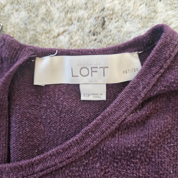 Dark Purple Loft Sweater - Picture 3 of 4